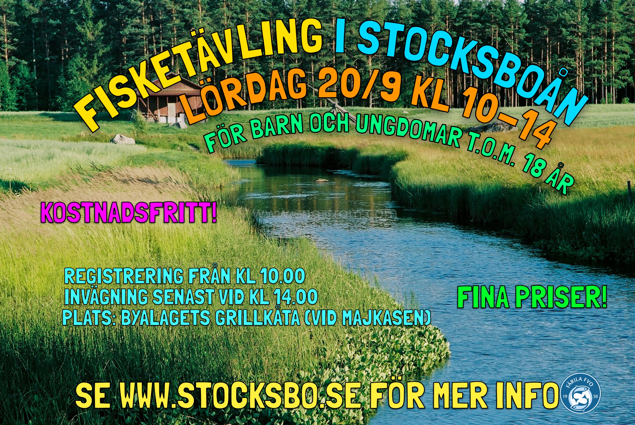 Fisketävling i Stocksboån, lördag 20/9