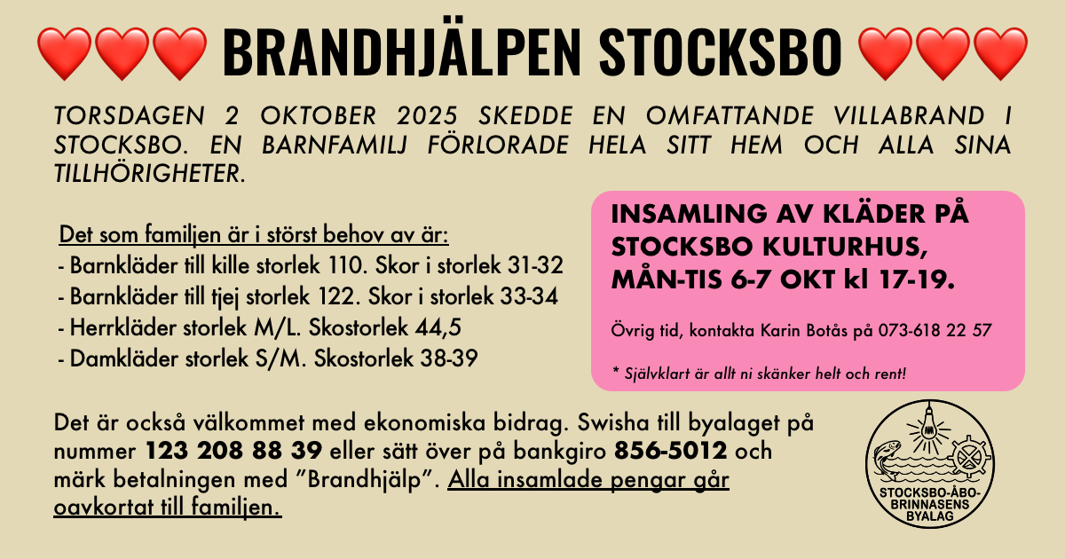 Hjälp den branddrabbade familjen!
