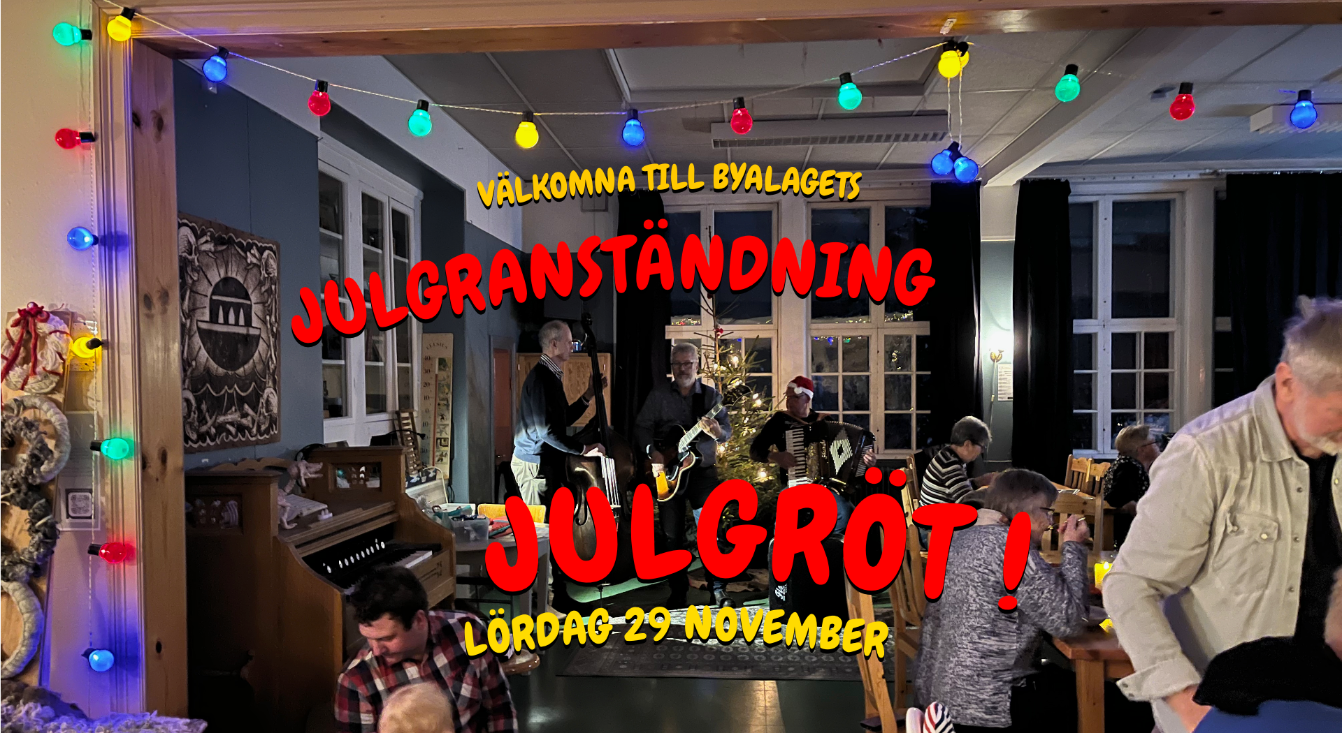 Julgranständning + julgröt,  lördag 29 november