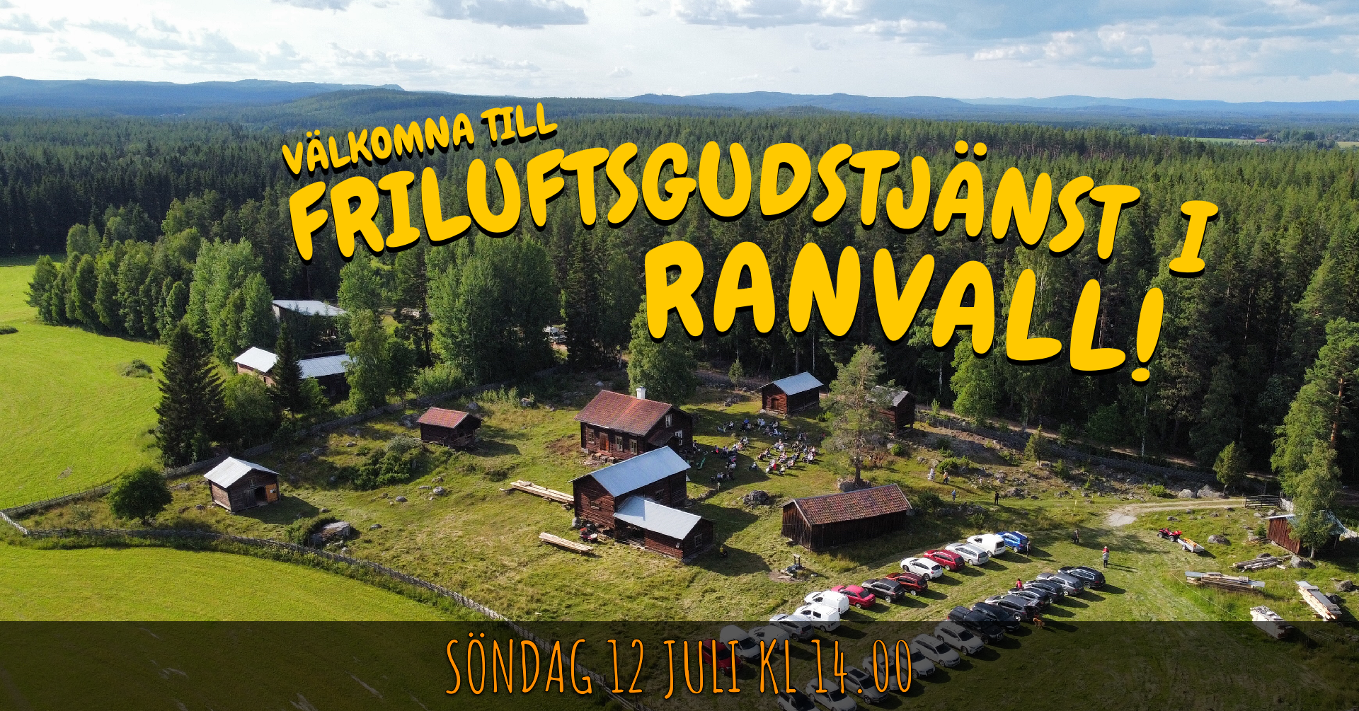 Friluftsgudstjänst i Ranvall, 12/7