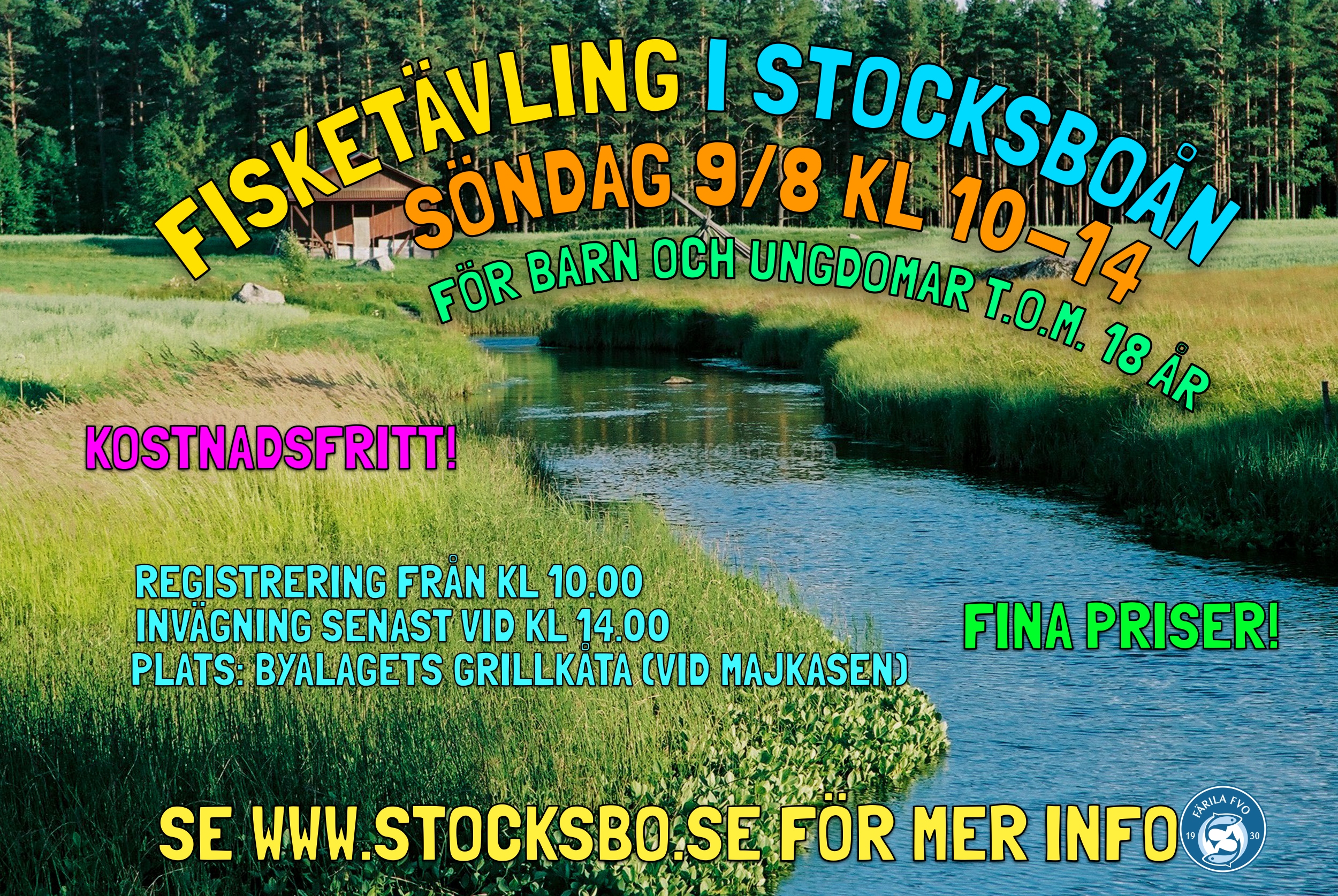 Fisketävling i Stocksboån, söndag 9/8